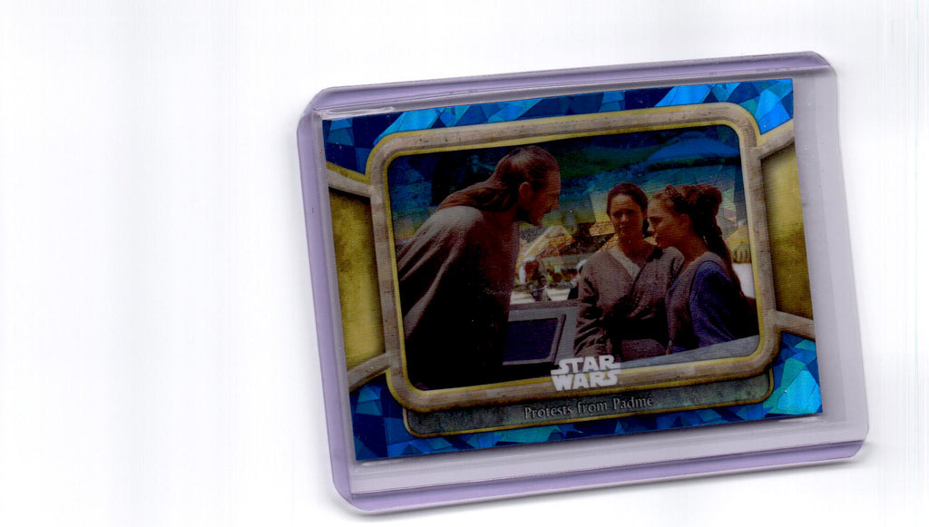 2024 Topps Chrome Sapphire Star Wars: The Phantom Menace #49 Protests