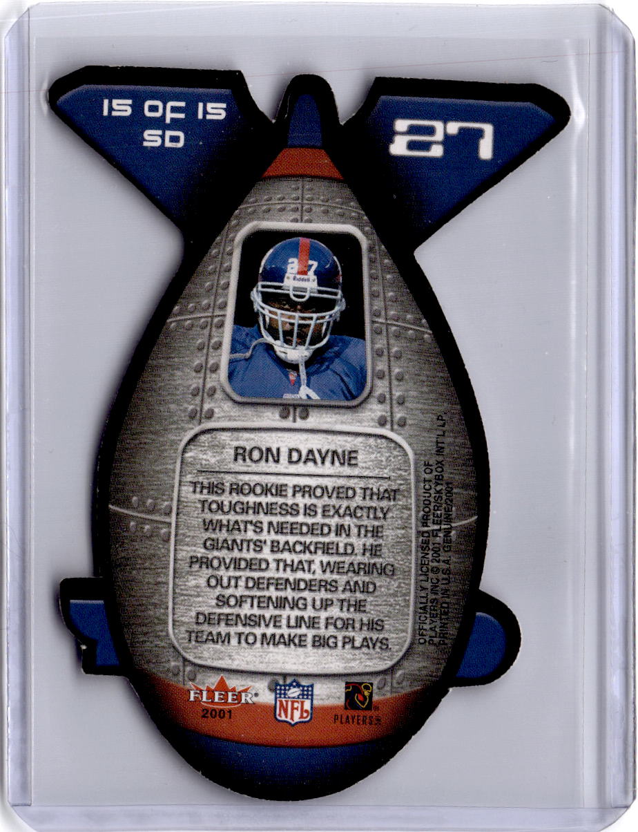 2001 Fleer Genuine #15 SD Ron Dayne Seek and Deploy