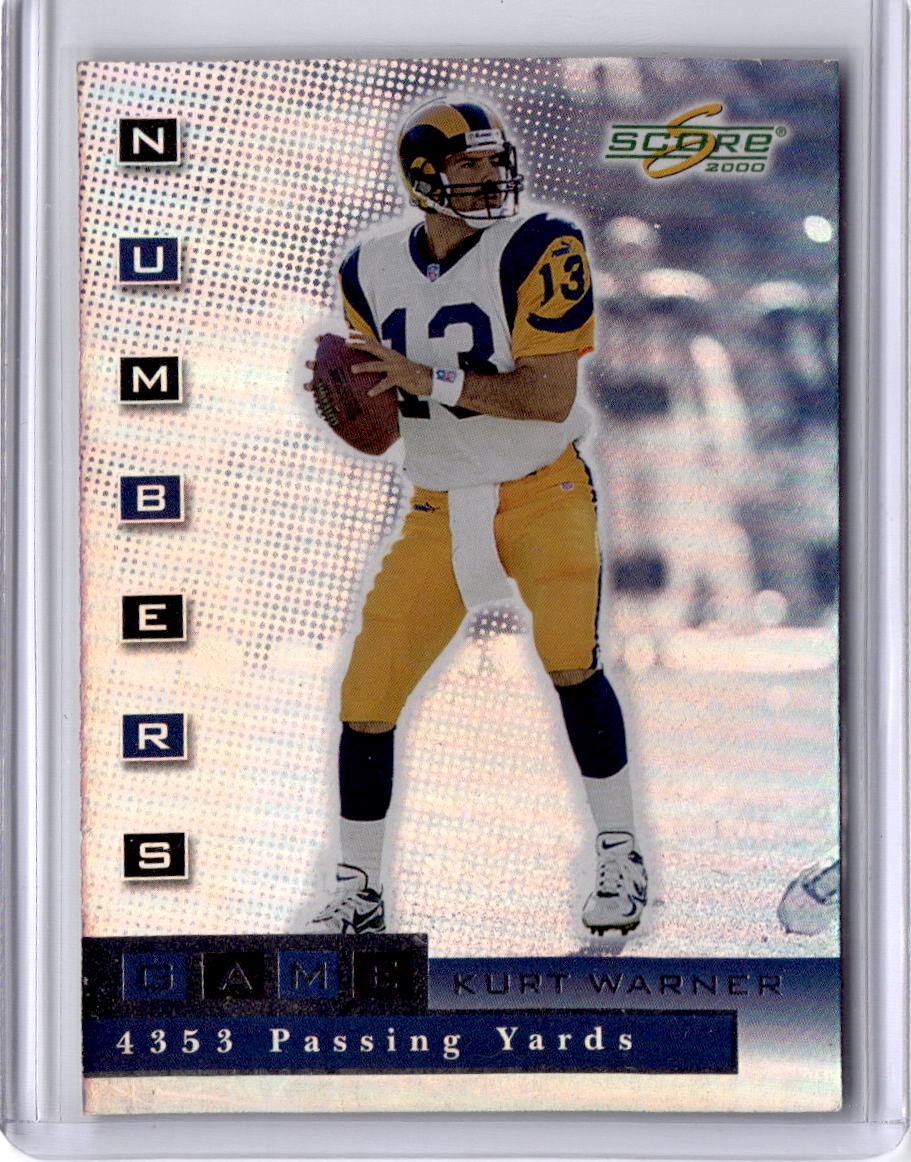 2000 Score #NG01 Kurt Warner Numbers Game Silver #/4353