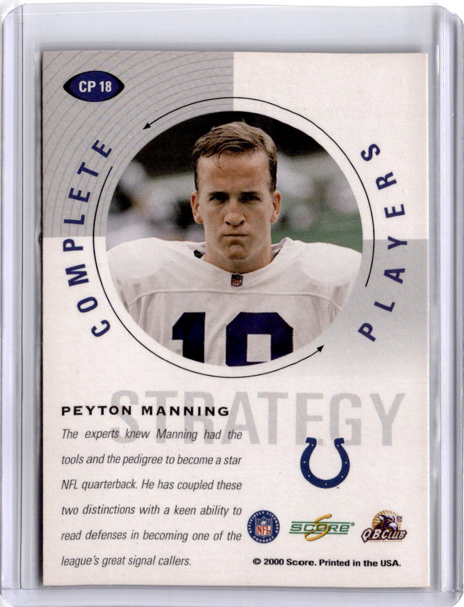 2000 Score #CP 18 Peyton Manning Complete Players