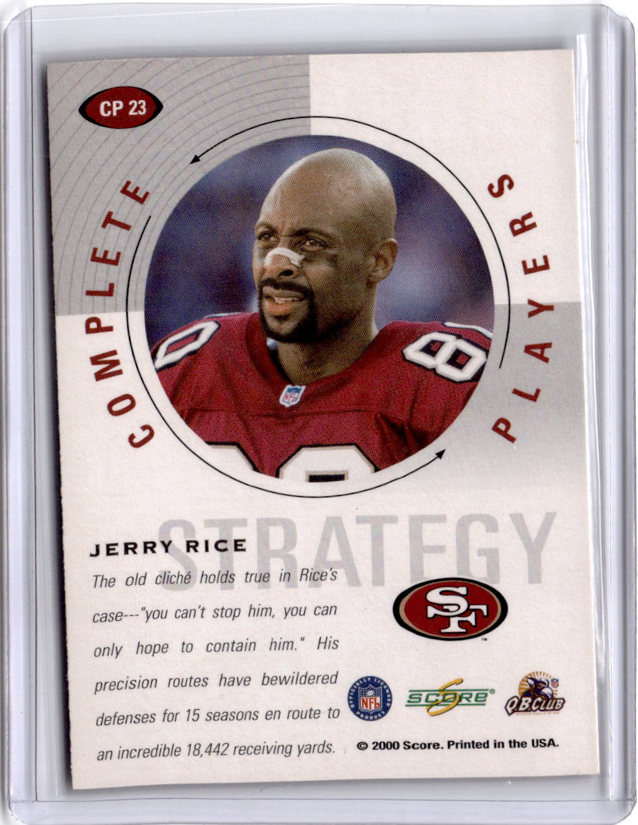 2000 Score #CP 23 Jerry Rice Complete Players