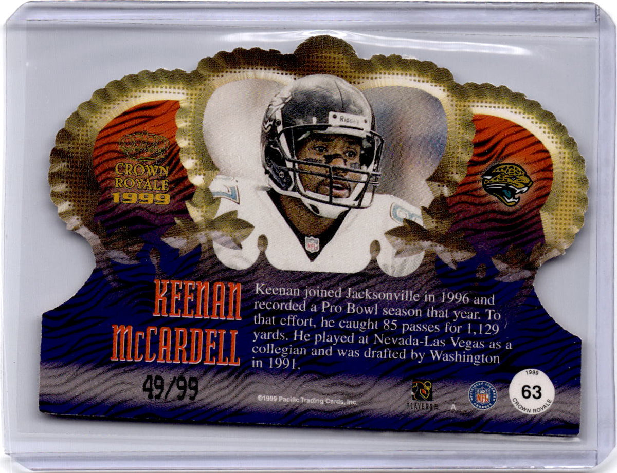 1999 Pacific Crown Royale #63 Keenan McCardell Premiere Date #/68