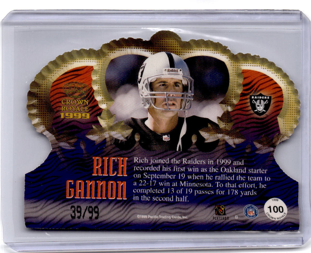 1999 Pacific Crown Royale #100 Rich Gannon Limited Series #/99