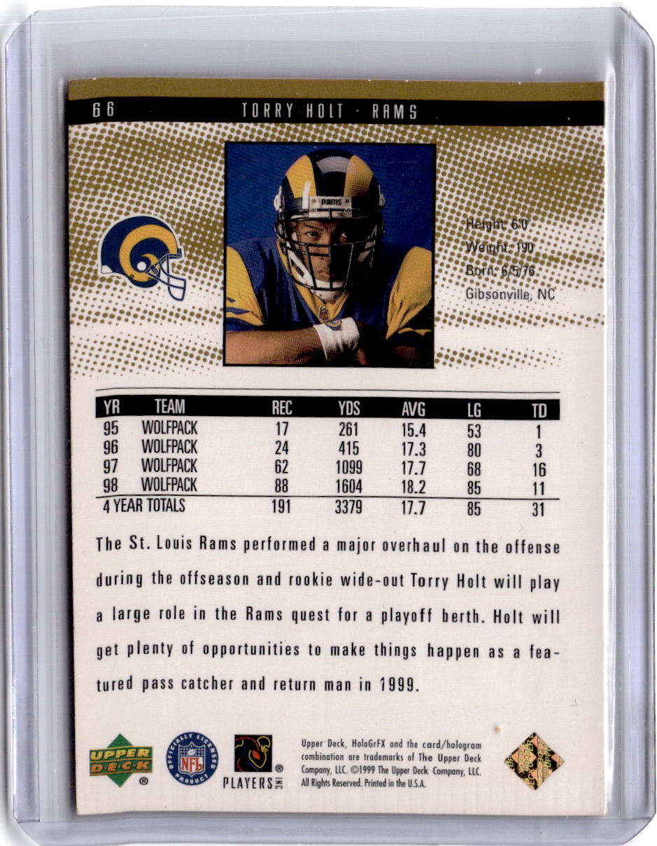1999 Upper Deck HoloGrFX #66 Torry Holt AuSome