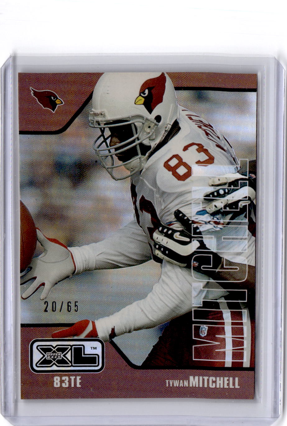 2002 Upper Deck XL #14 Tywan Mitchell Holofoil #/65
