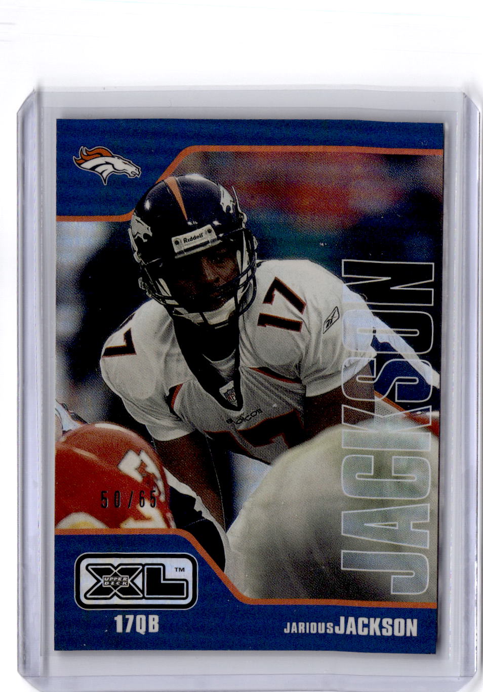 2002 Upper Deck XL #155 Jarious Jackson Holofoil #/65