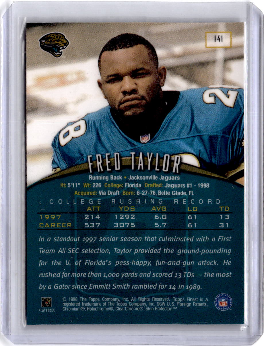 1998 Finest #141 Fred Taylor