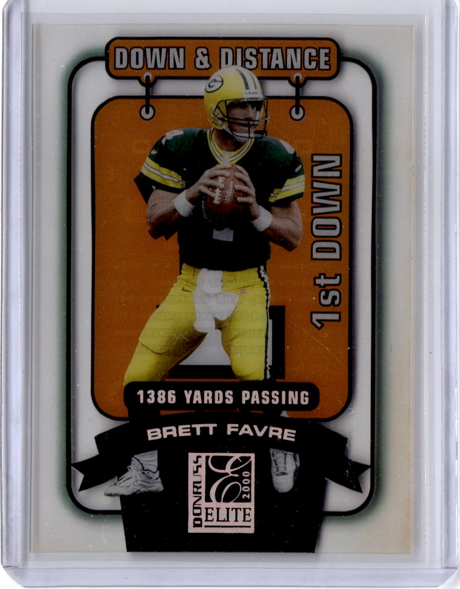 2000 Donruss Elite #DD-2D1 Brett Favre Down and Distance #/1386
