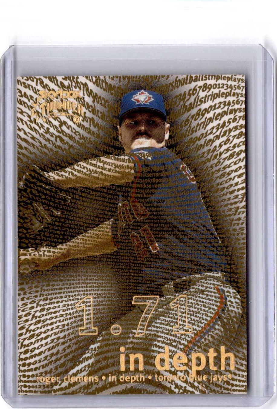 1999 SkyBox Thunder #3 (ID) Roger Clemens In Depth