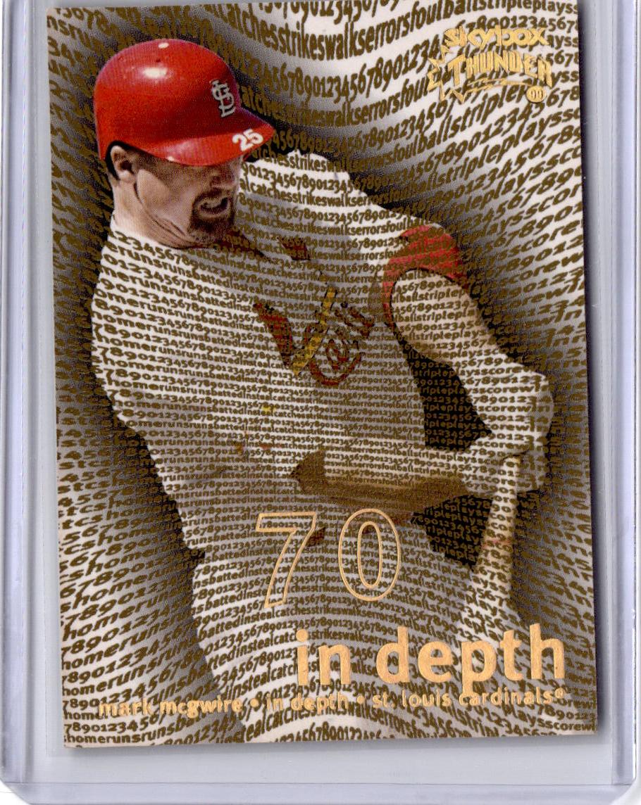 1999 SkyBox Thunder #6 (ID) Mark McGwire In Depth