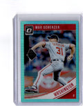 2018 Donruss Optic #158 Max Scherzer Aqua #/299