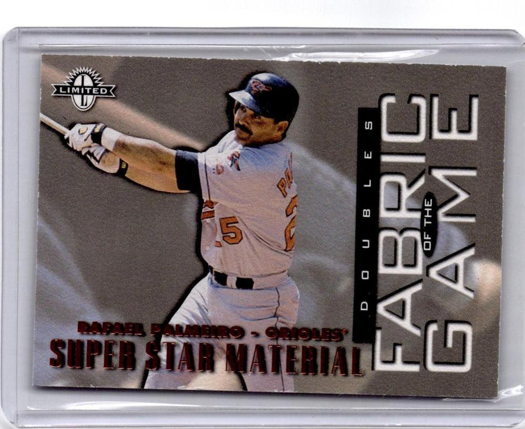 1997 Donruss Limited #19 Rafael Palmeiro Fabric of the Game #/500