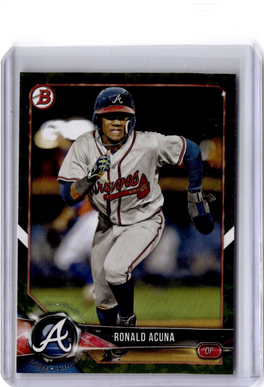 2018 Bowman #BP1 Ronald Acuna Prospects Camo