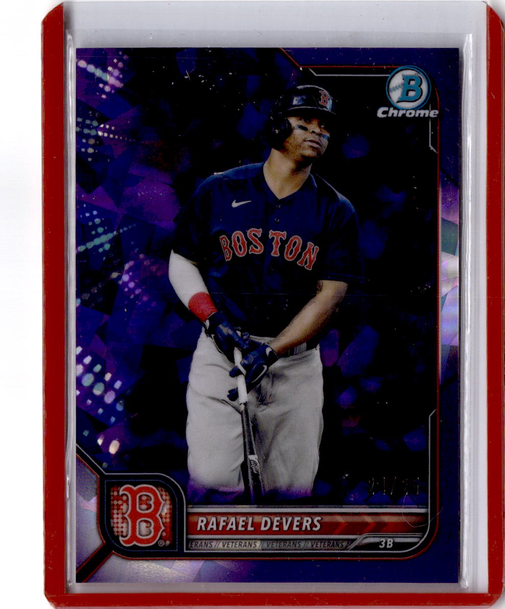 2018 Topps Chrome Sapphire Edition #18 Rafael Devers purple/25