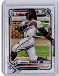 2021 Bowman Chrome #11 Ronald Acuña Jr. Refractor #/499