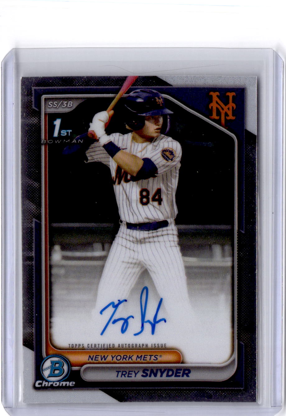 2024 Bowman Draft #CPA-TSN Trey Snyder Chrome Prospect Autographs