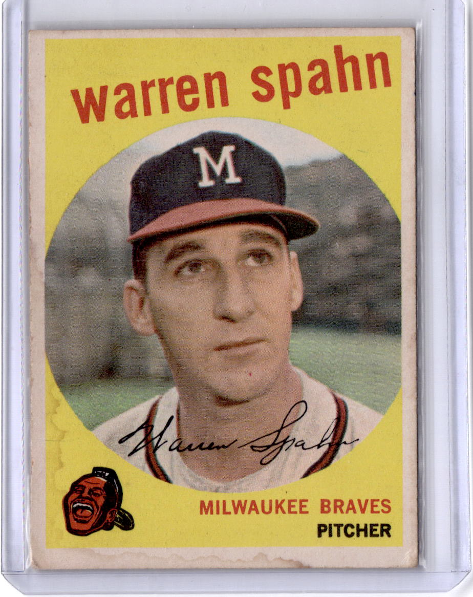1959 Topps #40c Warren Spahn