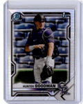 2021 Bowman Draft #BDC-66 Hunter Goodman Chrome Refractor