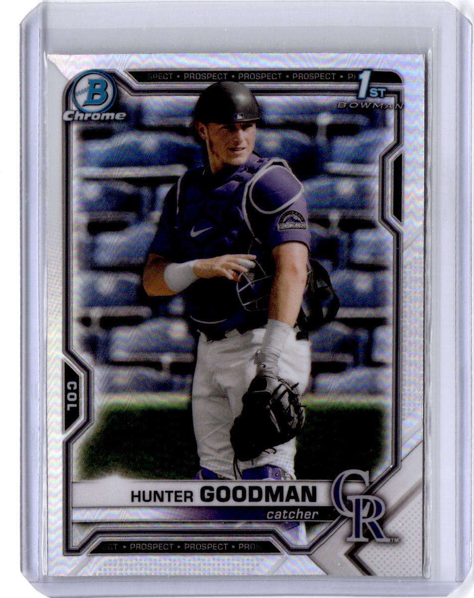 2021 Bowman Draft #BDC-66 Hunter Goodman Chrome Refractor