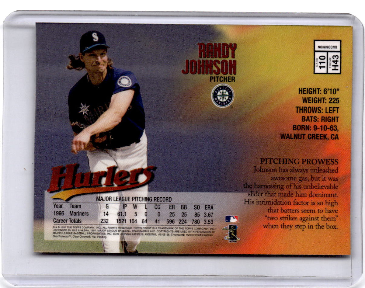 1997 Finest #110 Randy Johnson uncommon silver