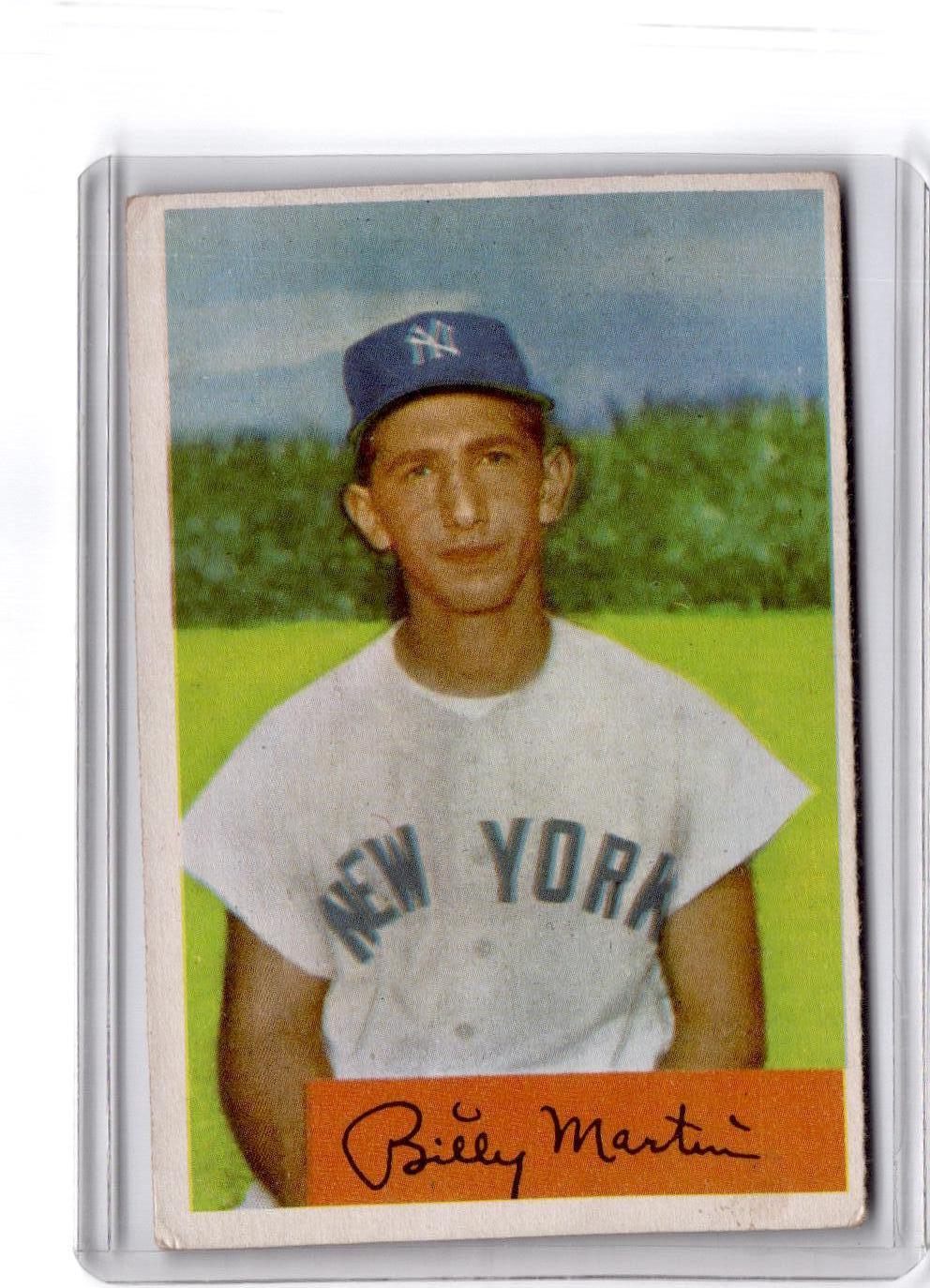 1954 Bowman #145b Billy Martin