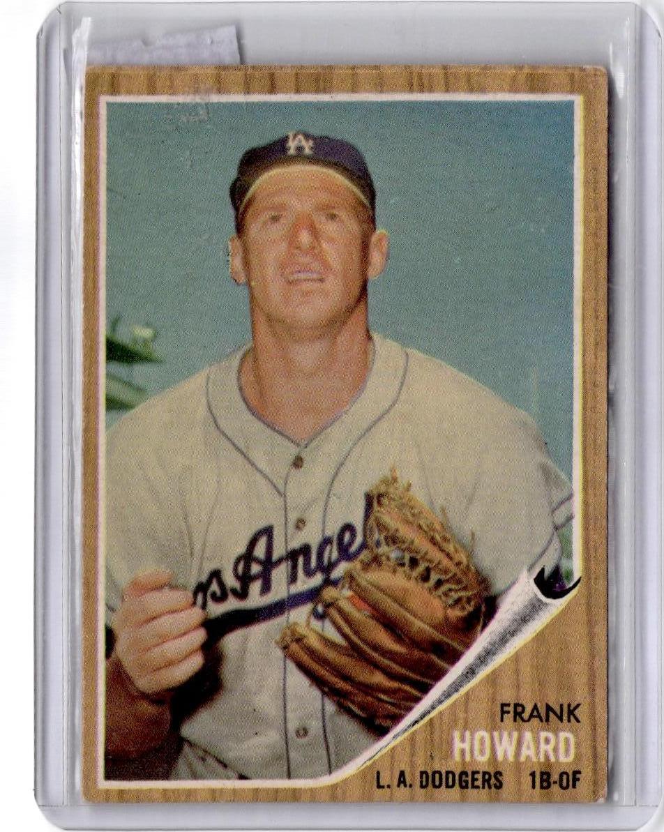 1962 Topps #175b Frank Howard : Green Tint