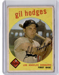 1959 Topps #270a Gil Hodges : White/lighter back