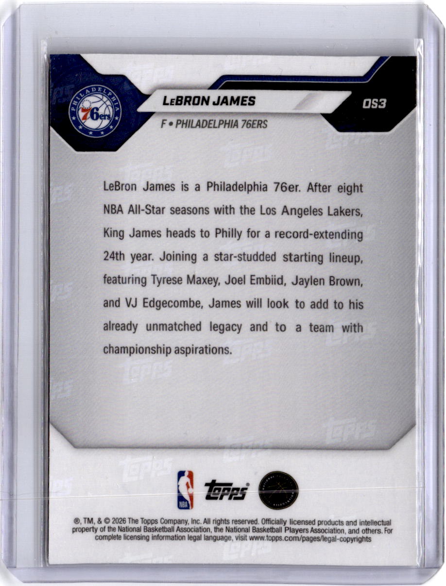2026-27 Topps Now Off-Season #OS03 LeBron James