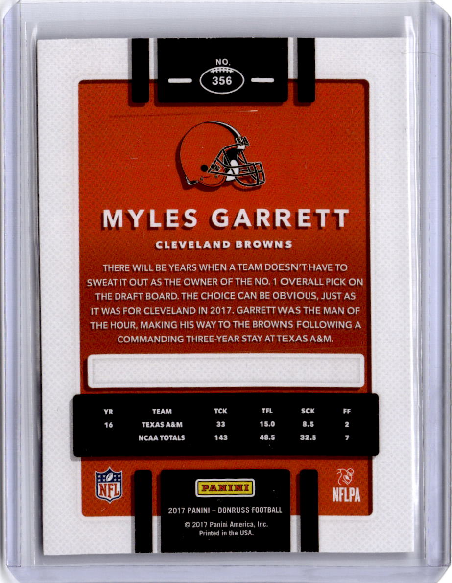 2017 Donruss #356 Myles Garrett