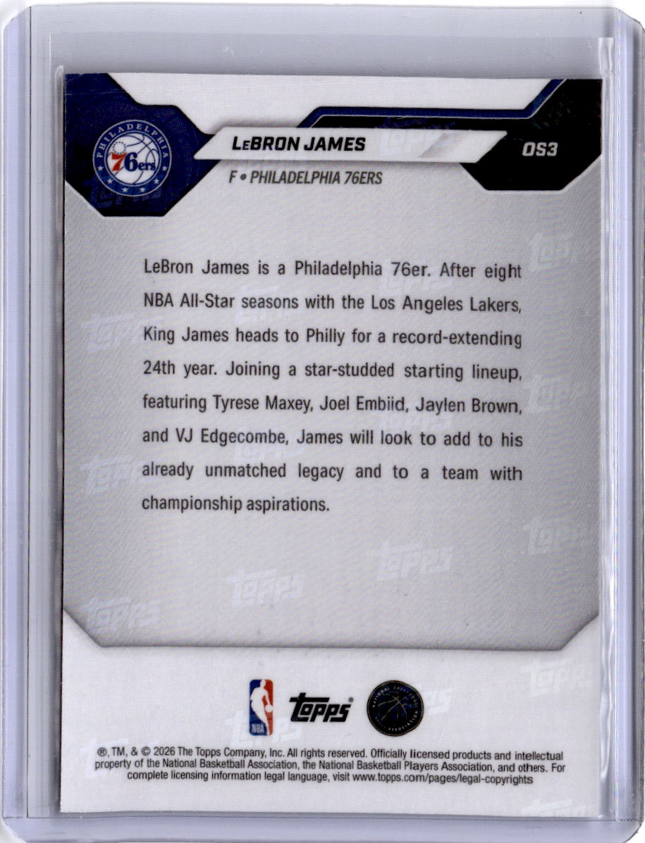 2026-27 Topps Now Off-Season #OS03 LeBron James