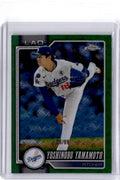 2026 Topps Chrome Logofractor Edition Yoshinobu Yamamoto Green Refractor #/99