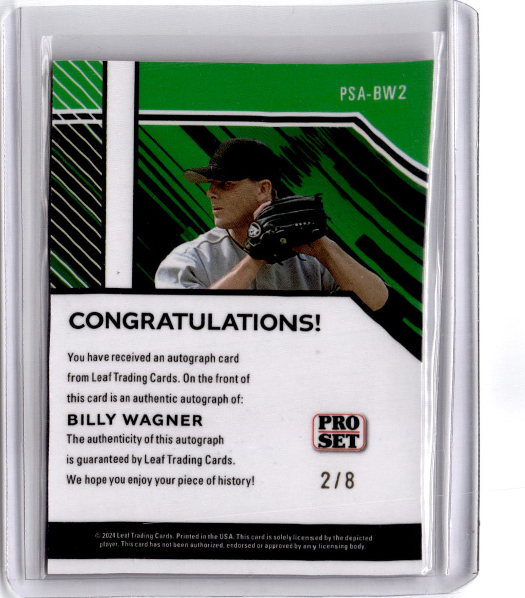 2024 Leaf Proset Multi-Sports - Pro Set Auto Shimmer Orange  Billy Wagner