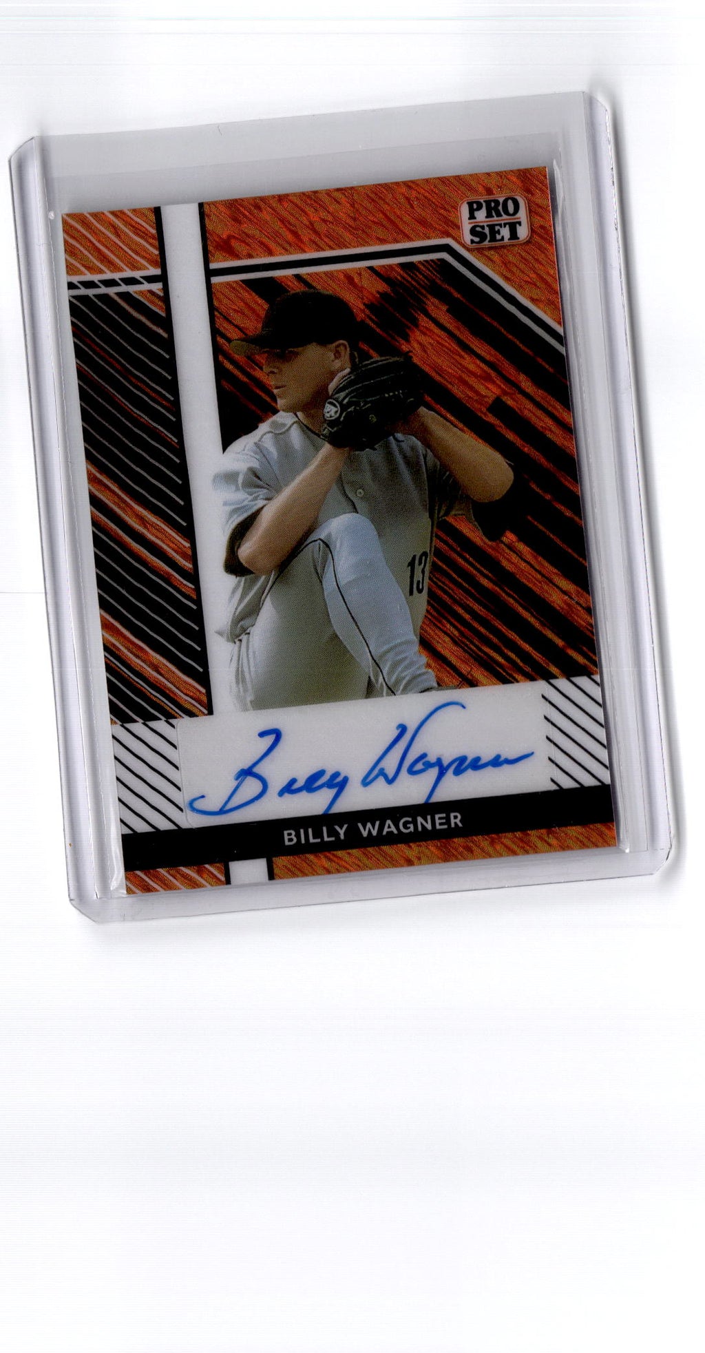 2024 Leaf Proset Multi-Sports - Pro Set Auto Shimmer Orange  Billy Wagner
