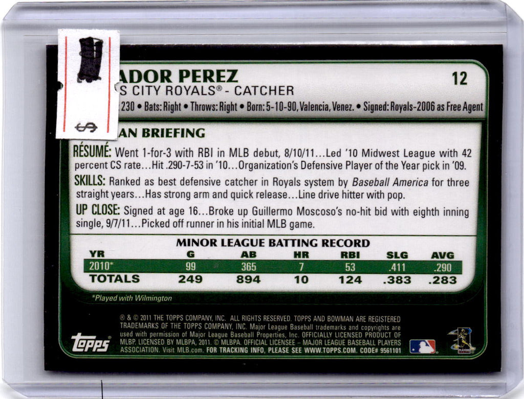 2011 Bowman Draft Picks & Prospects #12 Salvador Perez