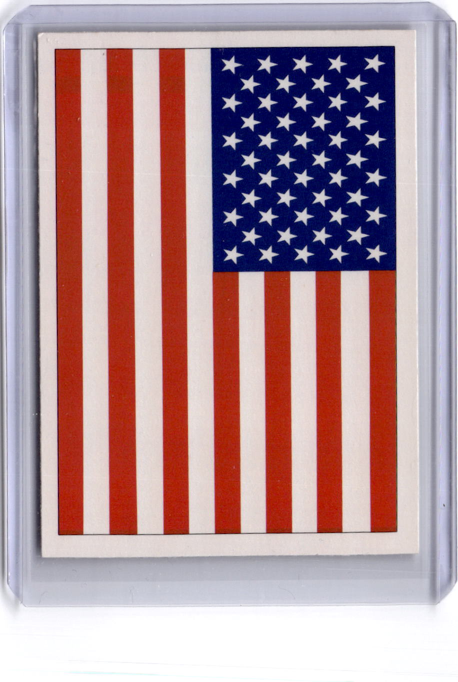 1991 Score #737a American Flag : "© 1991 SCORE" on back