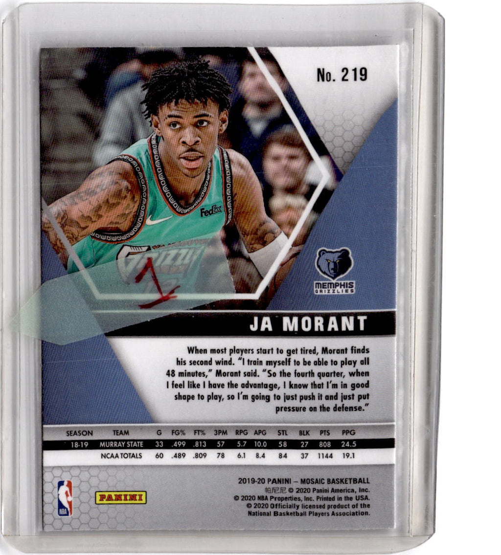 2019-20 Panini Mosaic #219 Ja Morant