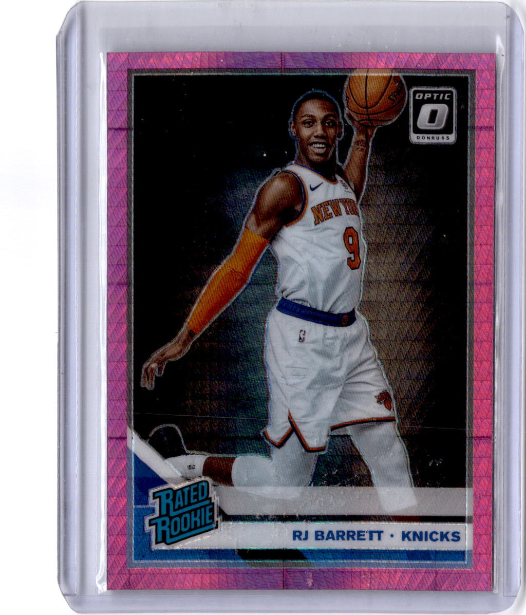 2019-20 Donruss Optic #178 RJ Barrett Hyper Pink