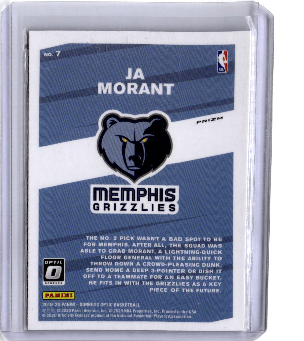 2019-20 Donruss Optic #7 Ja Morant My House! Holo