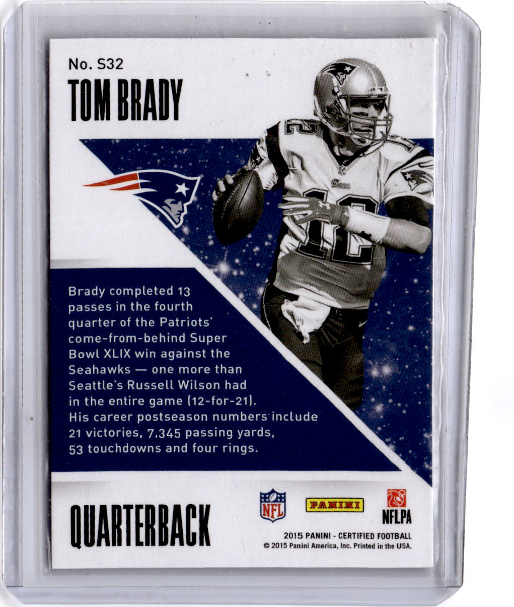 2015 Panini Certified #S32 Tom Brady Stars