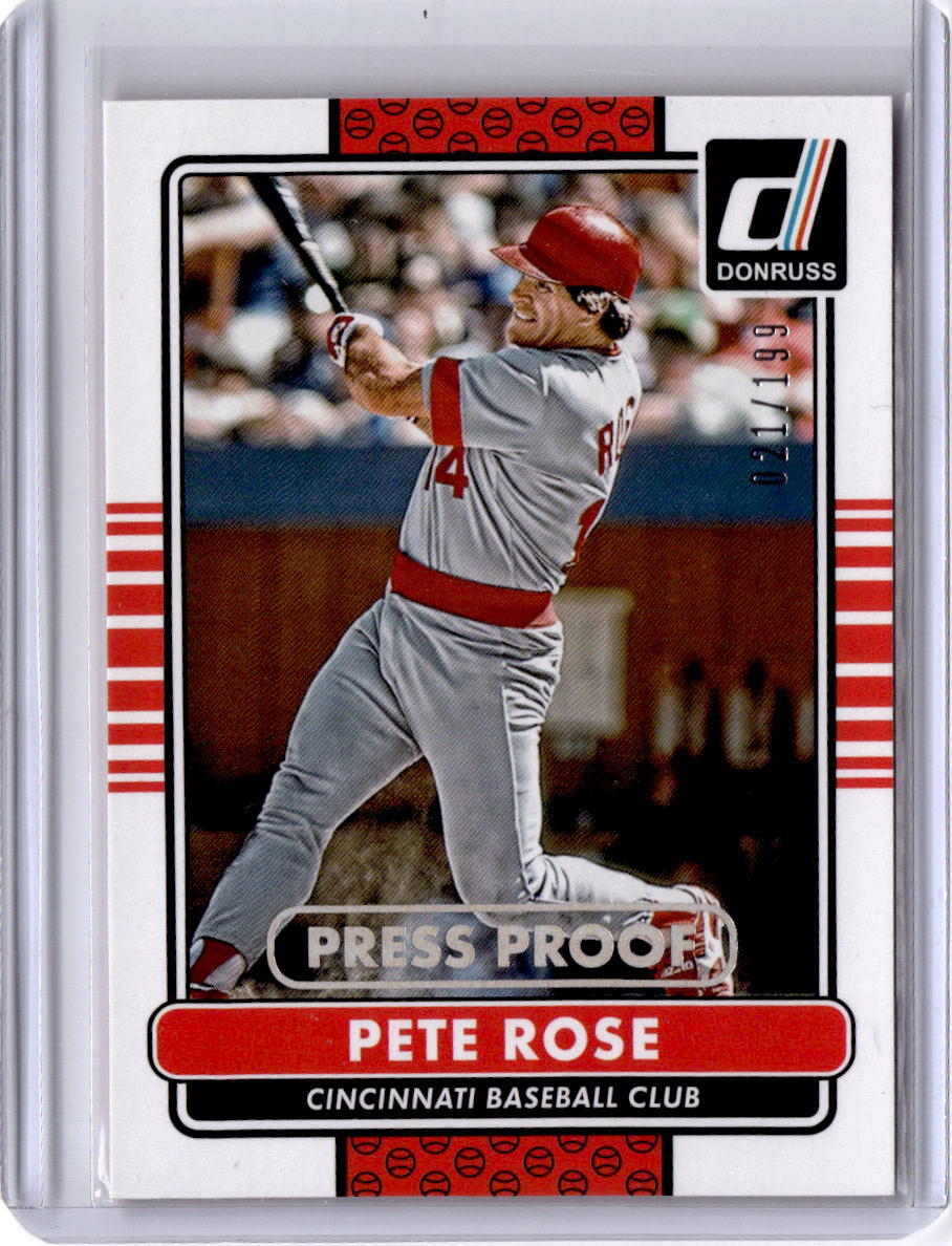 2015 Donruss #192 Pete Rose Press Proofs Silver #/199
