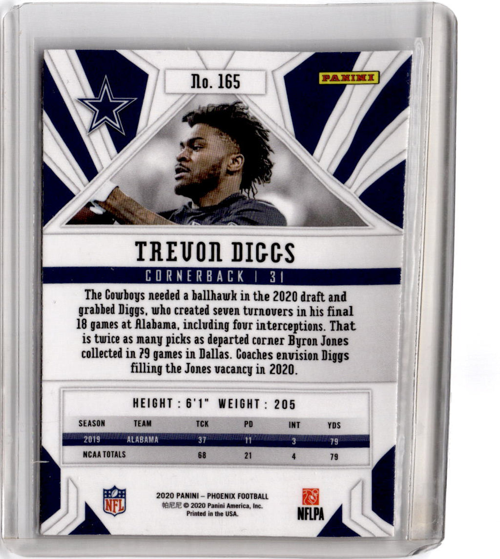2020 Panini Phoenix #165 Trevon Diggs Fire Burst
