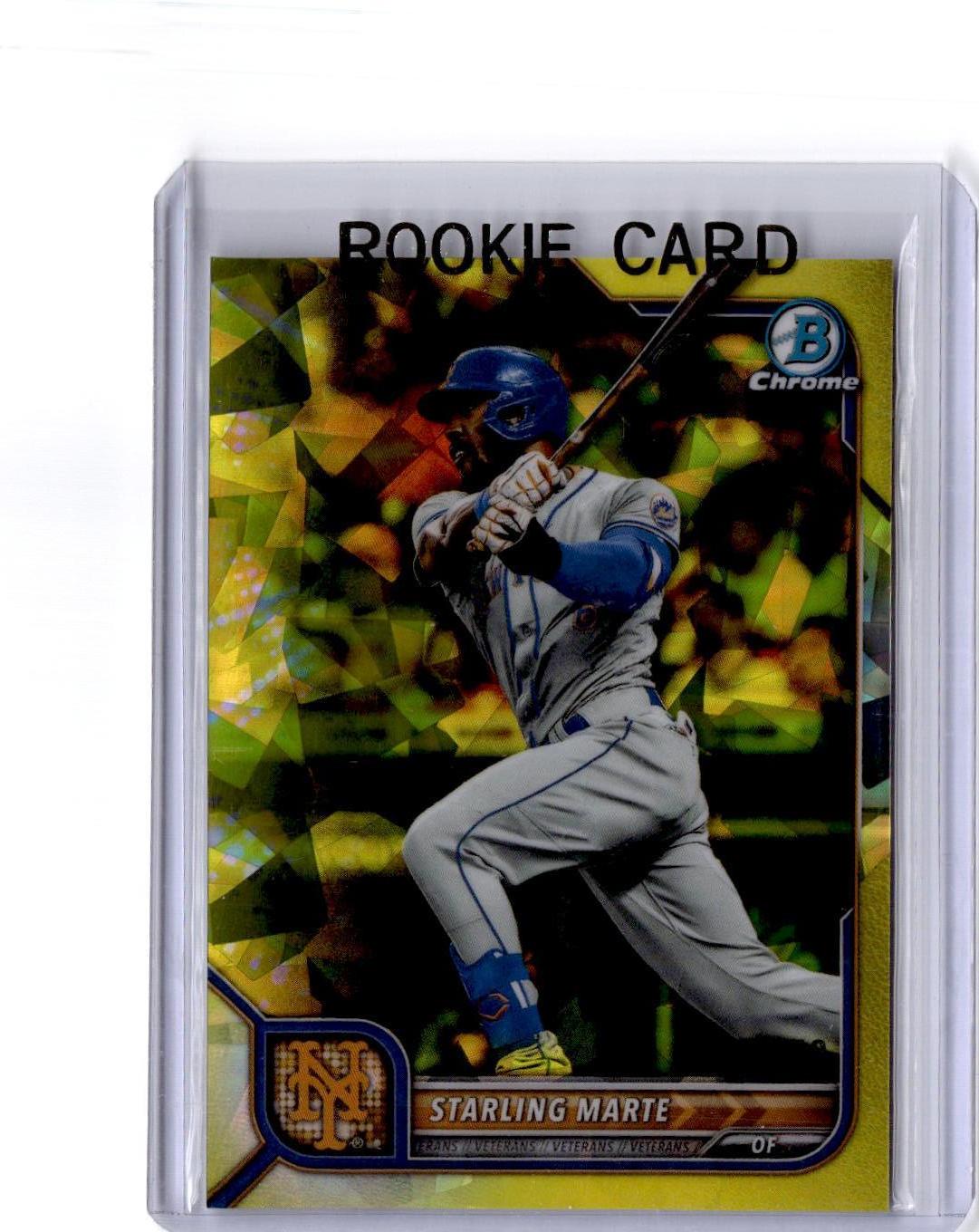 2022 Bowman Chrome Sapphire Edition #97 Starling Marte Yellow #/50