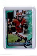 2021-22 Bowman University #19 James Cook Chrome Aqua #/299