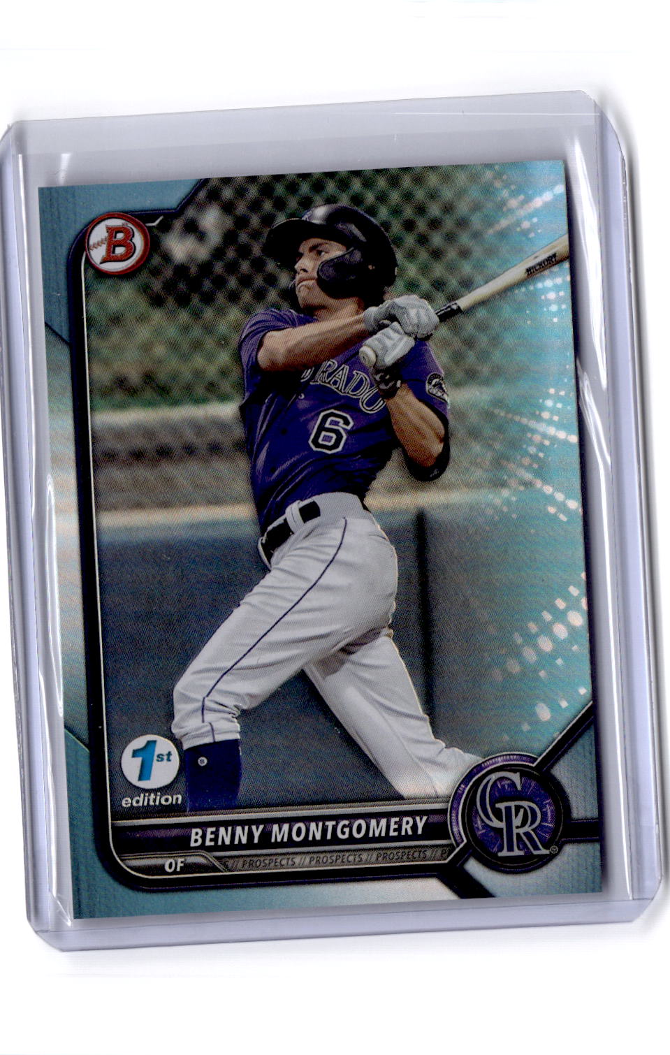 2022 Bowman 1st Edition #BPPF-73 Benny Montgomery Sky Blue Foil