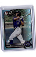 2022 Bowman 1st Edition #BPPF-73 Benny Montgomery Sky Blue Foil
