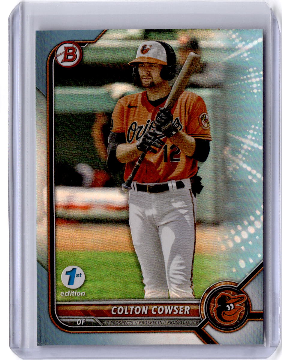 2022 Bowman 1st Edition #BPPF-49 Colton Cowser Sky Blue Foil