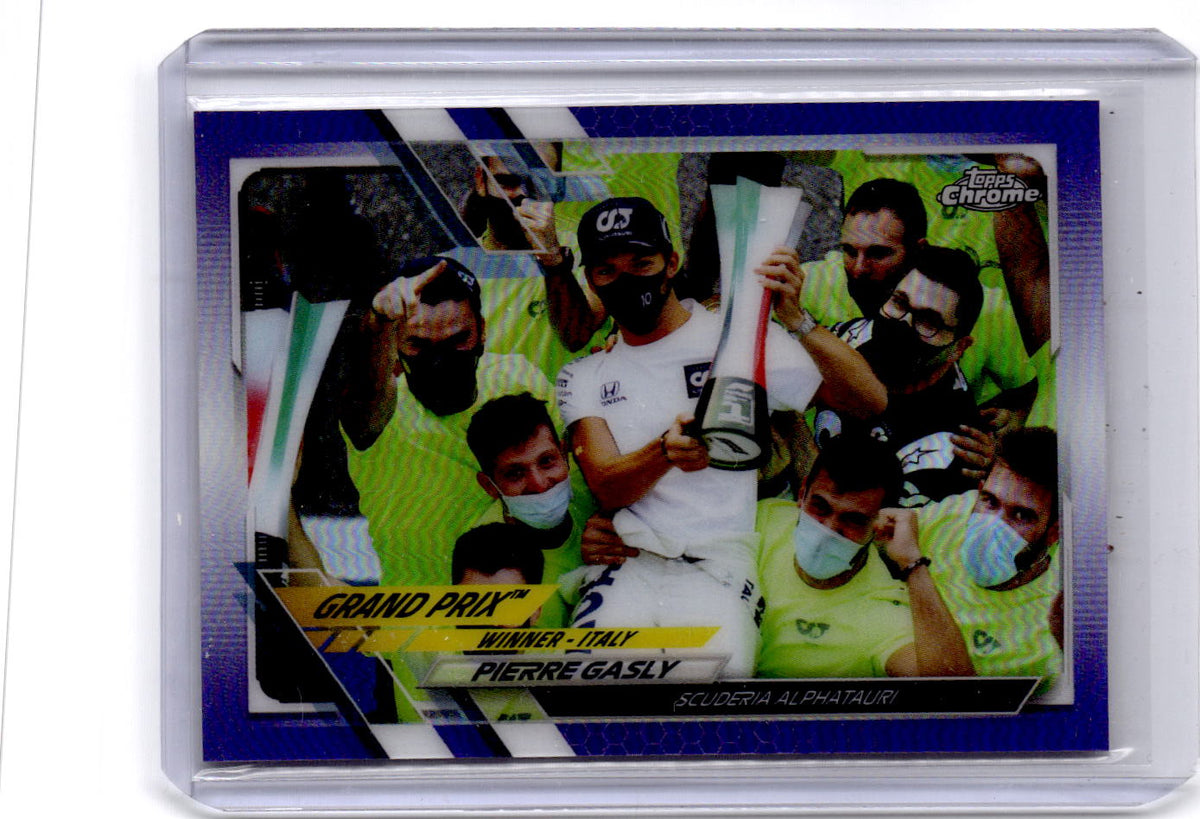 2021 Topps Chrome Formula 1 #145 Pierre Gasly Purple Refractor #/399