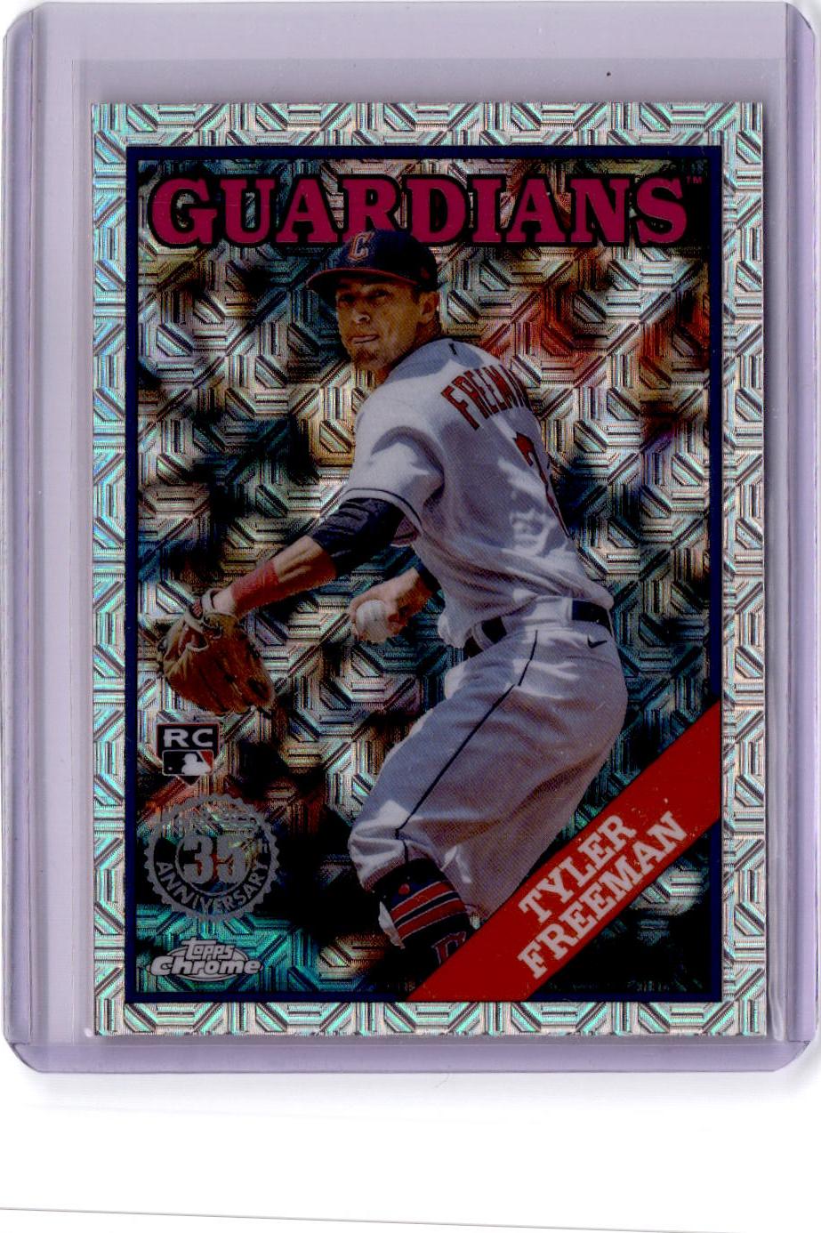 2023 Topps #T88C-7 Tyler Freeman 1988 35th Anniversary Chrome (Series One)