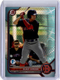 2022 Bowman 1st Edition #BPPF-58 Blaze Jordan Sky Blue Foil