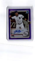 2020 Bowman Draft #CDA-TC Trei Cruz Chrome Draft Pick Autographs Purple /250